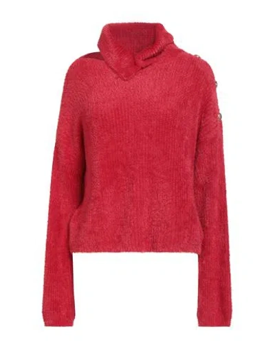 Gaelle Paris Gaëlle Paris Woman Turtleneck Red Size 3 Polyamide