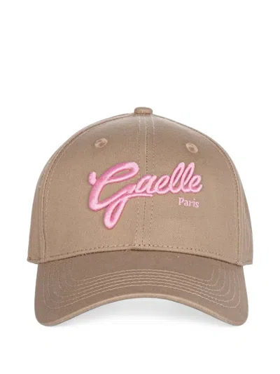 Gaelle Paris Logo-embroidered Baseball Cap In Neutrals
