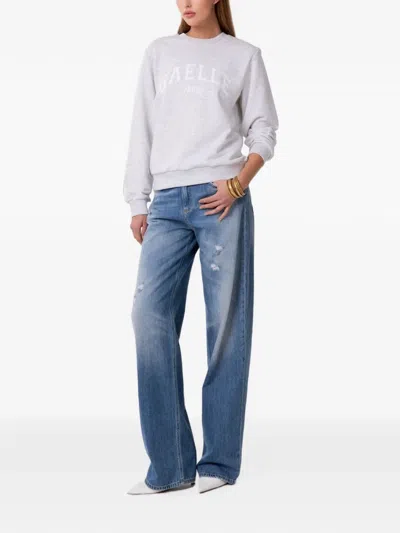 Gaelle Paris Logo-print Sweatshirt In Gray