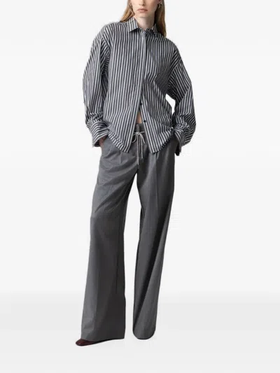 Gaelle Paris Pleated Trousers In Gray