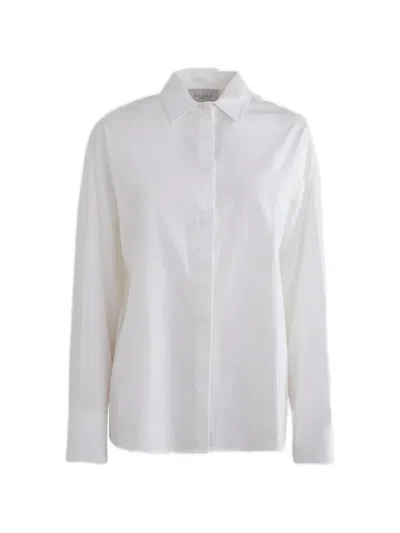 Gaelle Paris Strass-logo Shirt In White