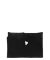 G.A.EMME PURE CASHMERE SHAWL SCARVES BLACK