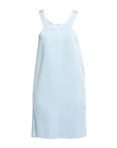 Gaetano Navarra Woman Mini Dress Sky Blue Size 6 Viscose, Polyamide
