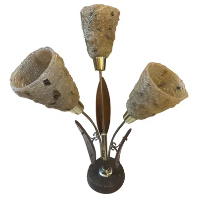 Pre-owned Gaetano Pesce 1980s  Style Modern Metal, Resin And Plastic Italian Table Lamp In Brown