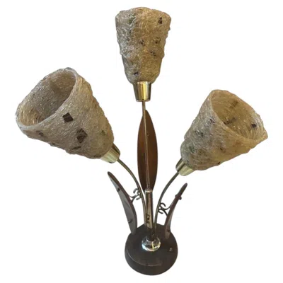 Pre-owned Gaetano Pesce 1980s  Style Modern Metal, Resin And Plastic Italian Table Lamp In Brown