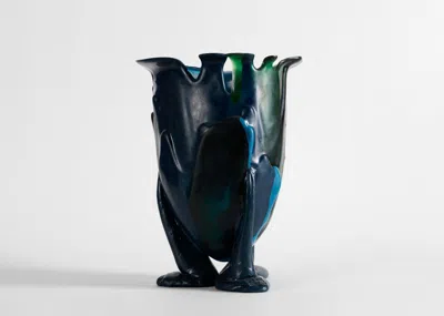 Pre-owned Gaetano Pesce , Amazonia L, Vase In Flexible Blue Resin, Italy, 2013