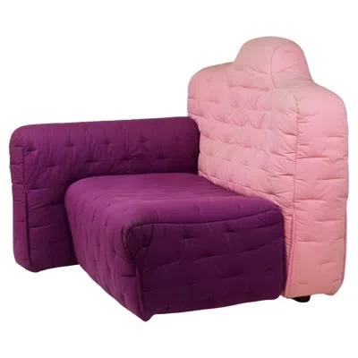 Pre-owned Gaetano Pesce , 'cannaregio' Armchair, Cassina Italy 1987, Large Pink And Purple