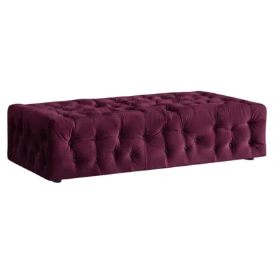 Pre-owned Gaetano Pesce Capitonn� Ottoman La Michetta Pouf By  For Meritalia - Velvet Blush In Black