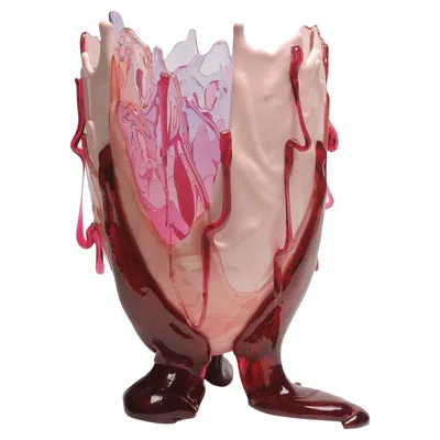 Pre-owned Gaetano Pesce Clear Special Large Red Vase By