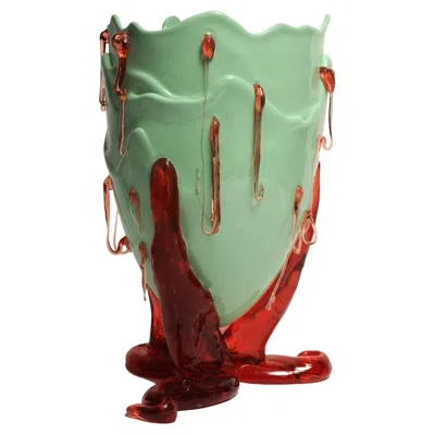 Pre-owned Gaetano Pesce Contemporary  Clear Special L Vase Resin Mint Fuchsia In Pink