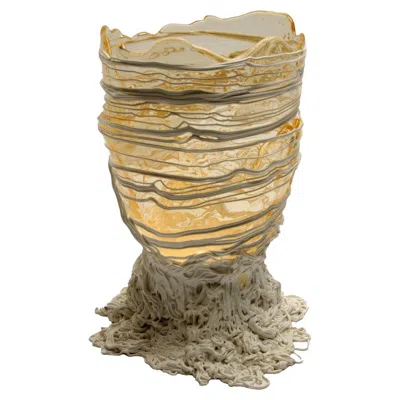 Pre-owned Gaetano Pesce Contemporary  Spaghetti Vase L Resin Clear White