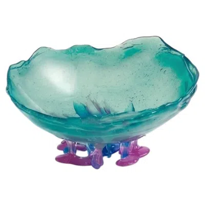 Pre-owned Gaetano Pesce Edizioni Del Pesce Meritalia Half Ball Small Vase Storage Basket -  In Blue