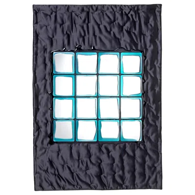Pre-owned Gaetano Pesce Edizioni Del Pesce Meritalia Mirror 1 Wall Mirror By , Black-blue
