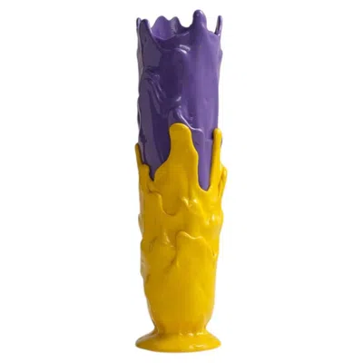 Pre-owned Gaetano Pesce Edizioni Del Pesce Meritalia Tall Vase By  Limited Edition - Yellow