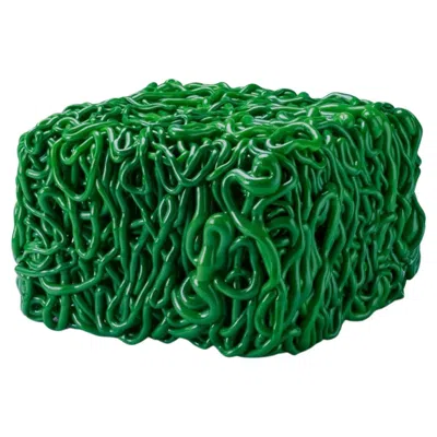 Pre-owned Gaetano Pesce Endless Pouf By , Green, Post-modern Design
