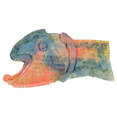 Pre-owned Gaetano Pesce Fish Exhibition Invitation In Brown