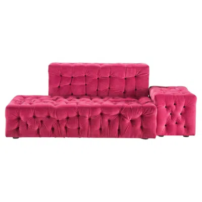 Pre-owned Gaetano Pesce For Meritalia "la Michetta" Luxury Modular Sofa In Pink Velvet