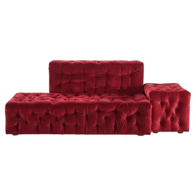 Pre-owned Gaetano Pesce For Meritalia "la Michetta" Luxury Modular Sofa In Red Velvet