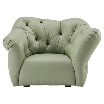 Pre-owned Gaetano Pesce For Meritalia "nubola" Luxury Armchair In Sand Leather Italy In Brown
