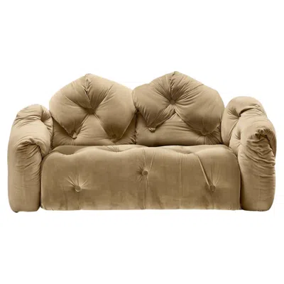 Pre-owned Gaetano Pesce For Meritalia "sof� Michetta 210" Italian Sculptural Sofa Hazelnut In Brown