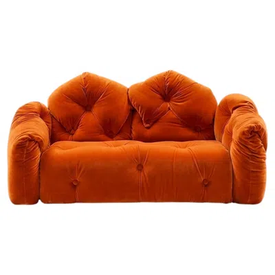 Pre-owned Gaetano Pesce For Meritalia "sof� Michetta 210" Italian Sculptural Sofa - Orange