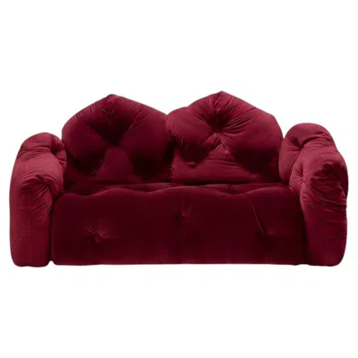Pre-owned Gaetano Pesce For Meritalia "sof� Michetta 210" Italian Sculptural Sofa - Red