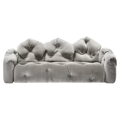 Pre-owned Gaetano Pesce For Meritalia "sof� Michetta 280" Italian Sculptural Sofa - Grey In Gray