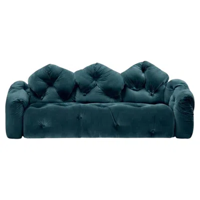 Pre-owned Gaetano Pesce For Meritalia "sof� Michetta 280" Italian Sculptural Sofa - Navy In Blue
