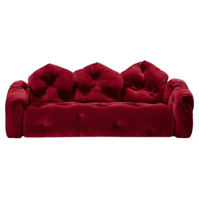 Pre-owned Gaetano Pesce For Meritalia "sof� Michetta 280" Italian Sculptural Sofa - Red