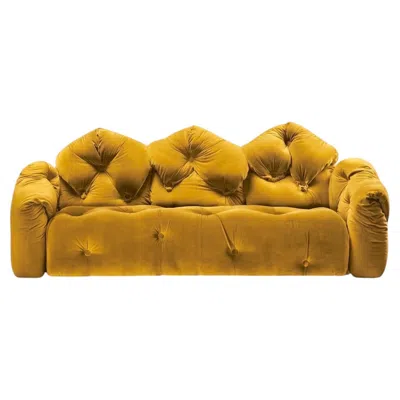 Pre-owned Gaetano Pesce For Meritalia "sof� Michetta 280" Italian Sculptural Sofa - Yellow