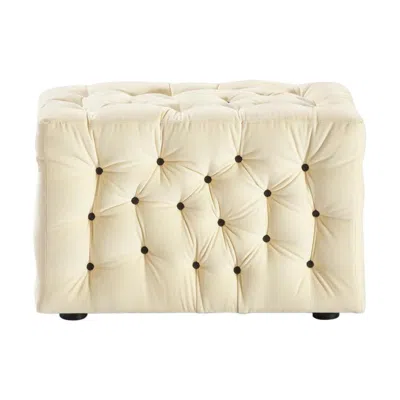 Pre-owned Gaetano Pesce La Michetta Arm 73 Velvet Armrest Sofa In Cream By  In White