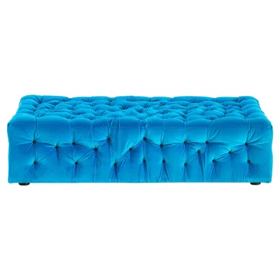 Pre-owned Gaetano Pesce La Michetta Seat 144 Velvet Seat In Cyan By  In Blue