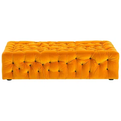 Pre-owned Gaetano Pesce La Michetta Seat 144 Velvet Seat In Ochre By  In Orange