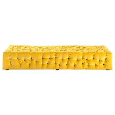 Pre-owned Gaetano Pesce La Michetta Seat 214 Velvet Seat In Yellow By