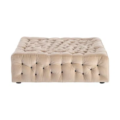 Pre-owned Gaetano Pesce La Michetta Velvet Pouf 115 In Hazelnut By  In Sand