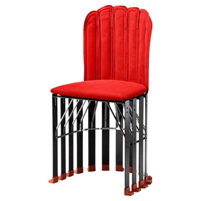 Pre-owned Gaetano Pesce La Pagnottina Red Versatile Chair In Carbon Fiber By