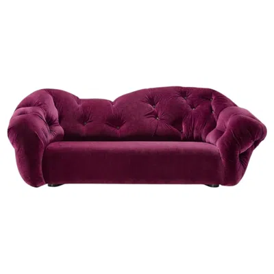 Pre-owned Gaetano Pesce Luxury Italian Lounge Sofa In Velvet -  For Meritalia Nubola Blush In Purple