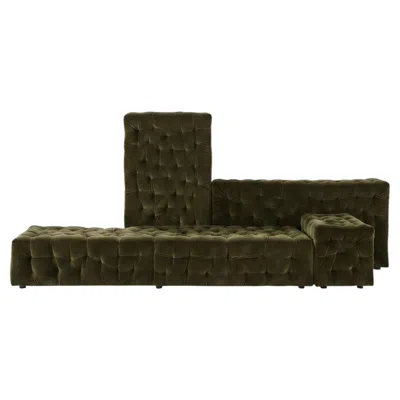 Pre-owned Gaetano Pesce Luxury La Michetta Modular Sofa By  For Meritalia - Velvet Musk In Black
