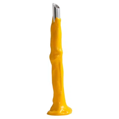 Pre-owned Gaetano Pesce Meritalia Edizioni Del Pesce Candelabre Candleholder In Yellow By