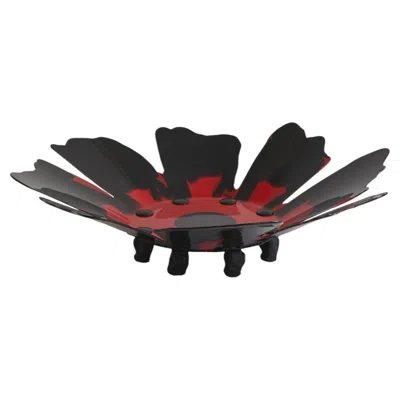 Pre-owned Gaetano Pesce Meritalia Edizioni Del Pesce Papavero Vase In Black And Red By