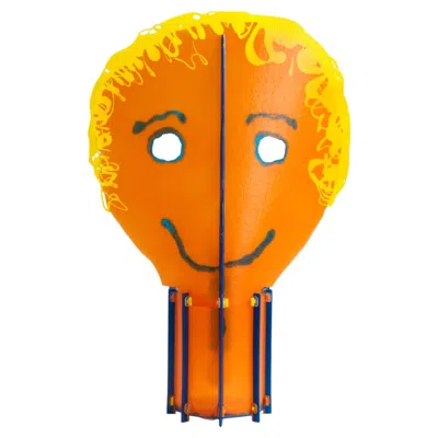Pre-owned Gaetano Pesce Meritalia Edizioni Del Pesce Some Of Us Floor Lamp By  In Orange