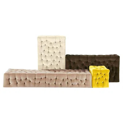 Pre-owned Gaetano Pesce Meritalia La Michetta Composition 4 Sofa By  In Sand