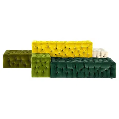 Pre-owned Gaetano Pesce Meritalia La Michetta Composition 5 Sofa By  In Green