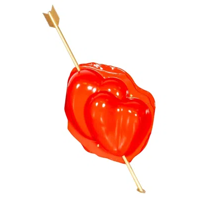 Pre-owned Gaetano Pesce Meritalia Love Lamp By  In Red