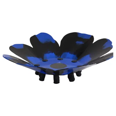 Pre-owned Gaetano Pesce Meritalia Papavero Vase / Black And Blue By