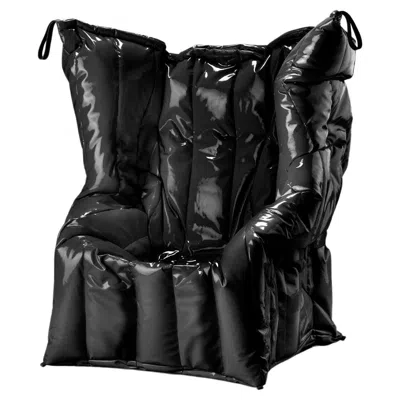 Pre-owned Gaetano Pesce Meritalia Shadow Black Armchair Padded With Polyurethane Foam By