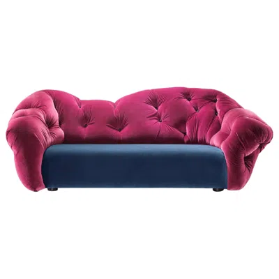Pre-owned Gaetano Pesce Nubola 238 Velvet Sofa In Blush-navy By  In Purple