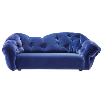 Pre-owned Gaetano Pesce Nubola 238 Velvet Sofa In Cobalt By  In Blue