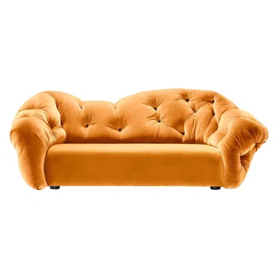 Pre-owned Gaetano Pesce Nubola 238 Velvet Sofa In Ochre By  In Orange