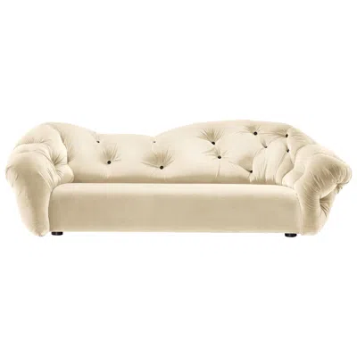 Pre-owned Gaetano Pesce Nubola 277 Velvet Sofa In Cream By  In White